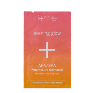 Żelowa maseczka peelingująca (2 sztuki) ,rozświetlająca z kwasami owocowymi AHA/BHA 100 % pochodzenia naturalnego EVENING GLOW