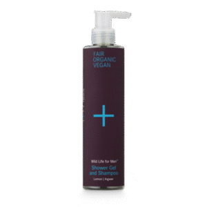 WILD LIFE for Men Szampon i żel pod prysznic 2w1 z bio-olejem arganowym i bio-oczarem do każdego rodzaju skóry i włosów;100 % składu jest pochodzenia naturalnego unisex – o zapachu cytryny i imbiru