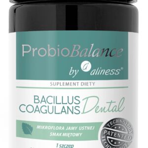 Probiotyk Dental, do ssania, zapalenie dziąseł ,kieszonki zębowe Bacillus coagulans -szczep bakterii, który pomaga na dziąsła w sposób udoumentowany naukowo