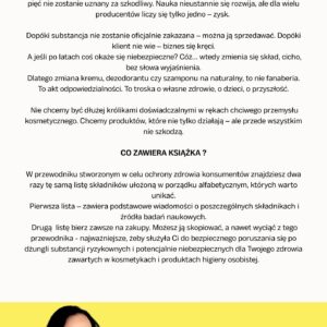 Książka „Nie musisz chorować stosując kosmetyki”