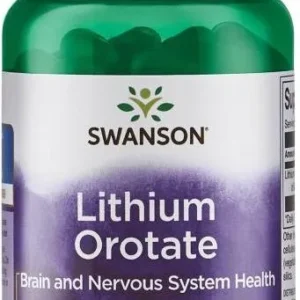 OROTAN LITU  – obiecujący w badaniach naukowych Lithium Orotate (60 Kapsułka roślinnaVEGE)