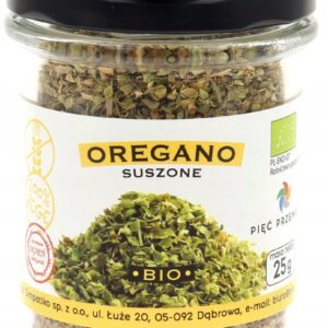 Oregano suszone bezglutenowe BIO w szklanym słoiku- pachnie nawet jak słoik jest zakręcony!