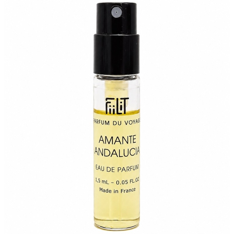 Ekskluzywna ekologiczna woda perfumowana, zapach: Amante - Andalucia, pojedyncza próbka 1,5 ml, FiiLiT